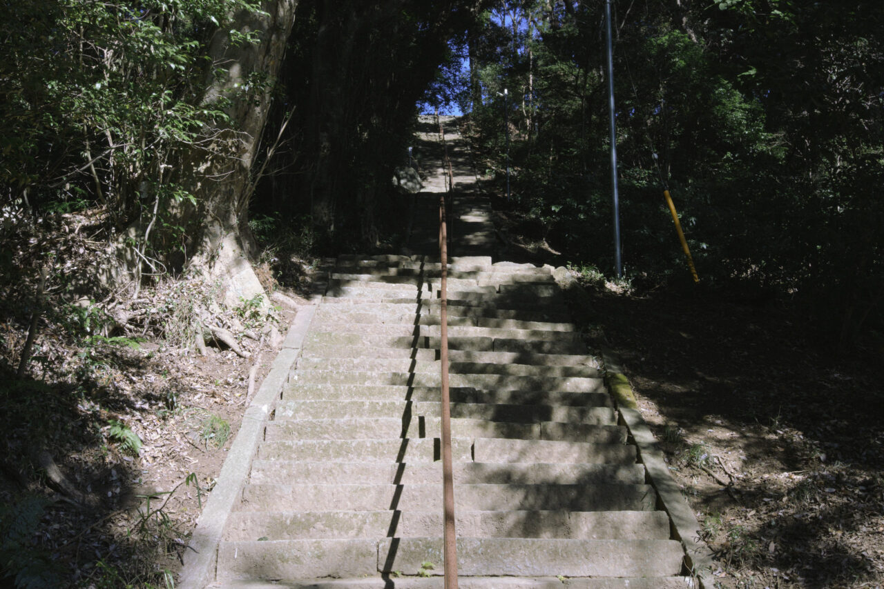 愛宕神社の長い石段