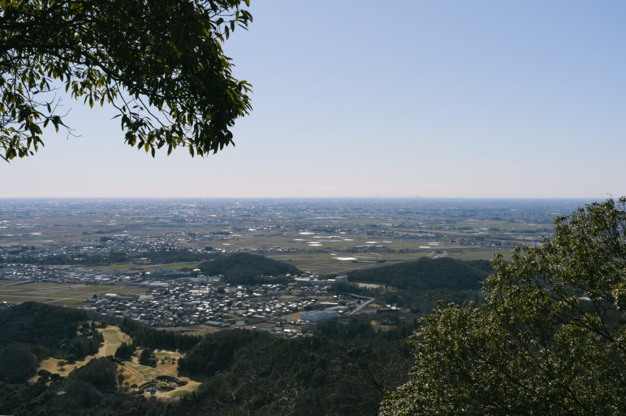 関東平野の地平線