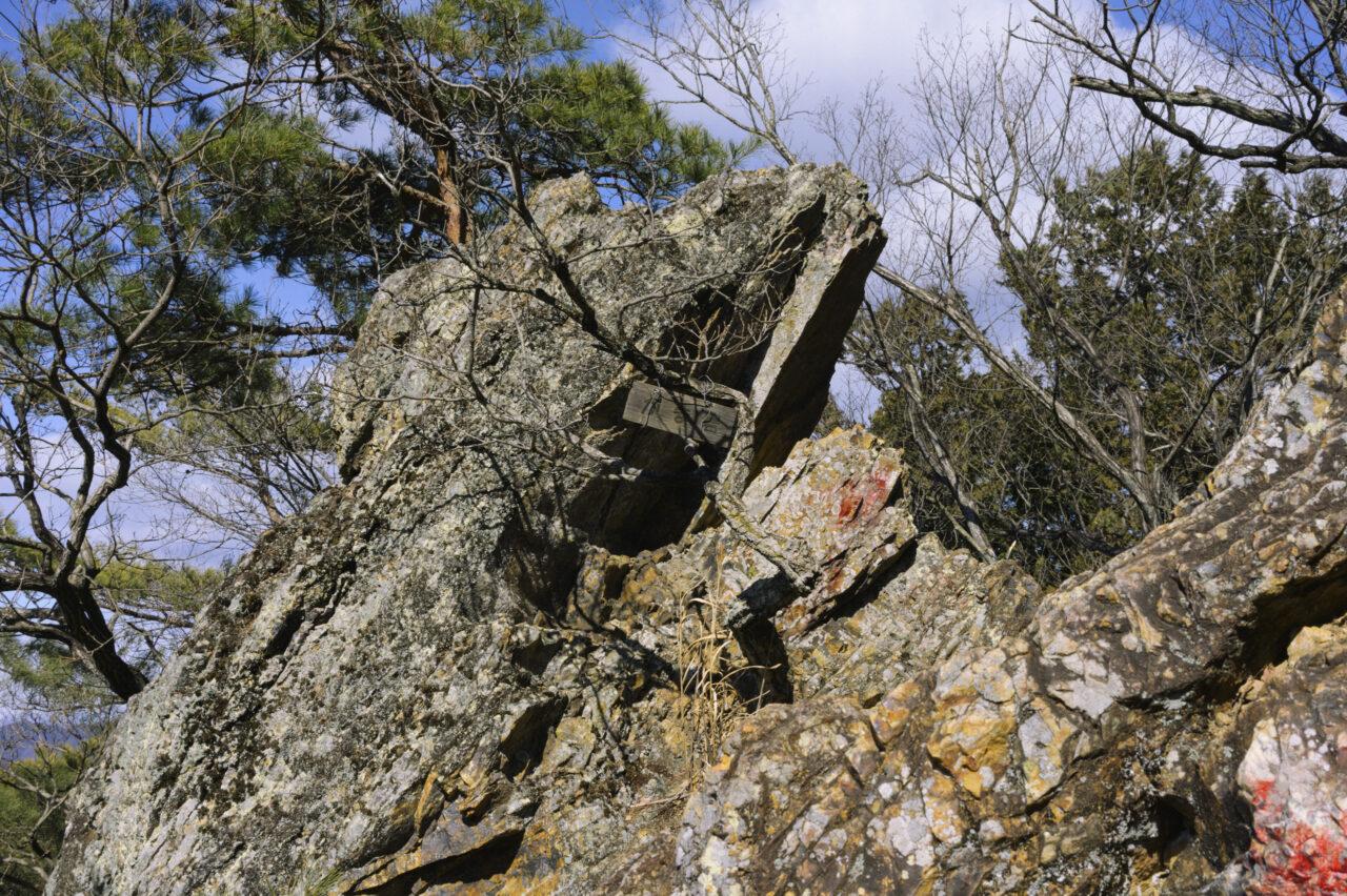 大小アルプスの岩場