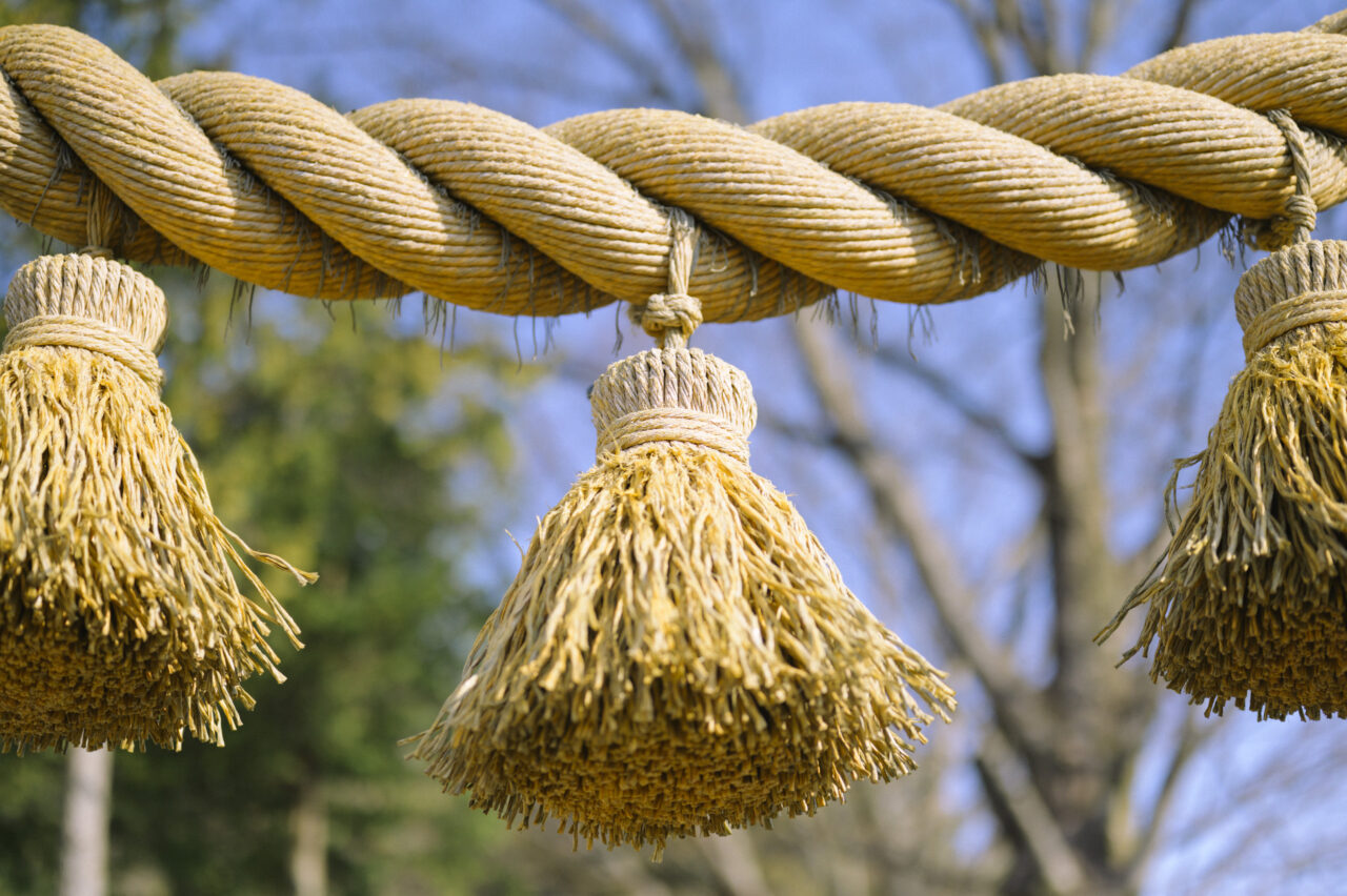 稲垂をもったしめ縄