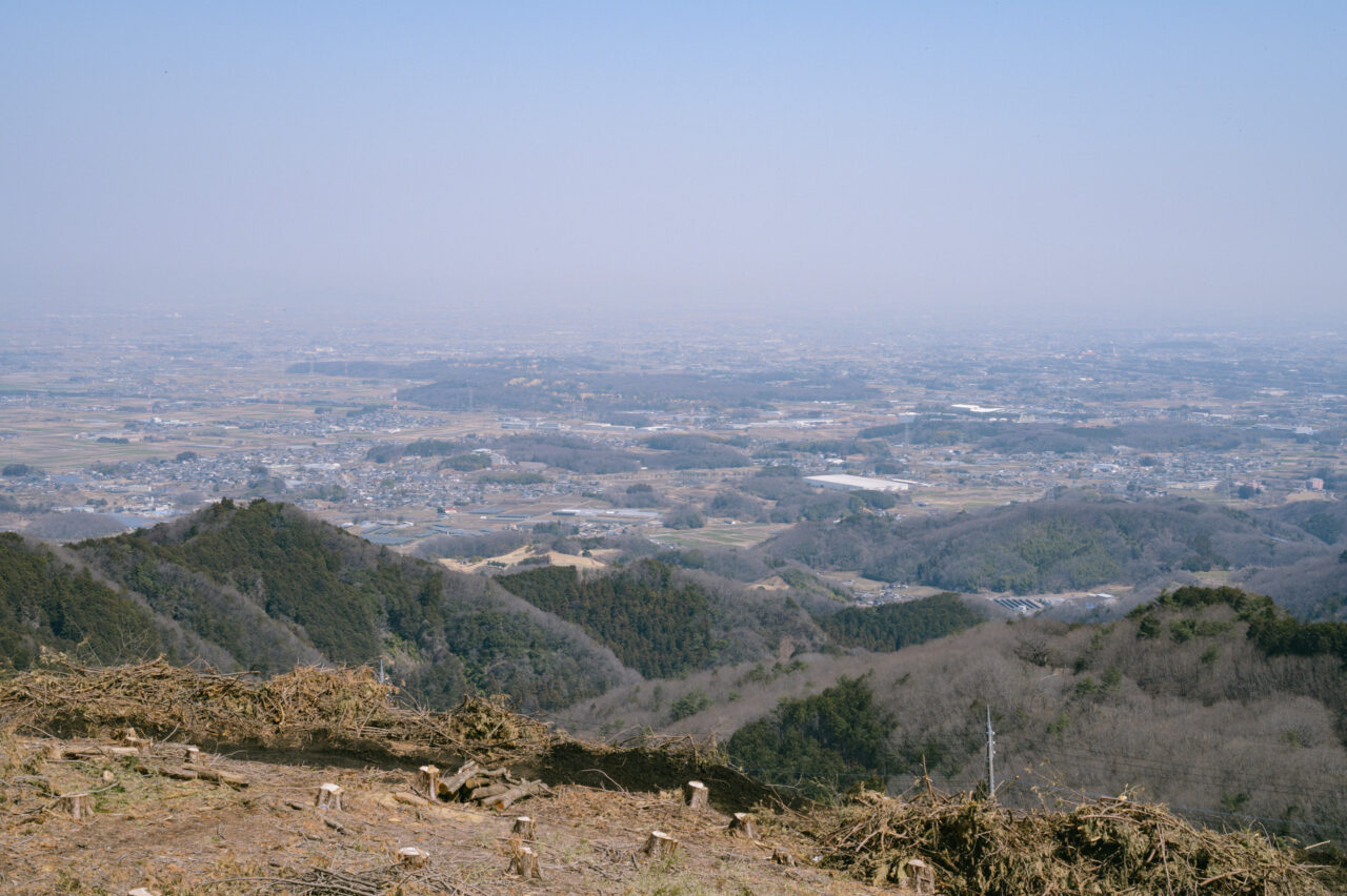 陣見山から見下ろす関東平野