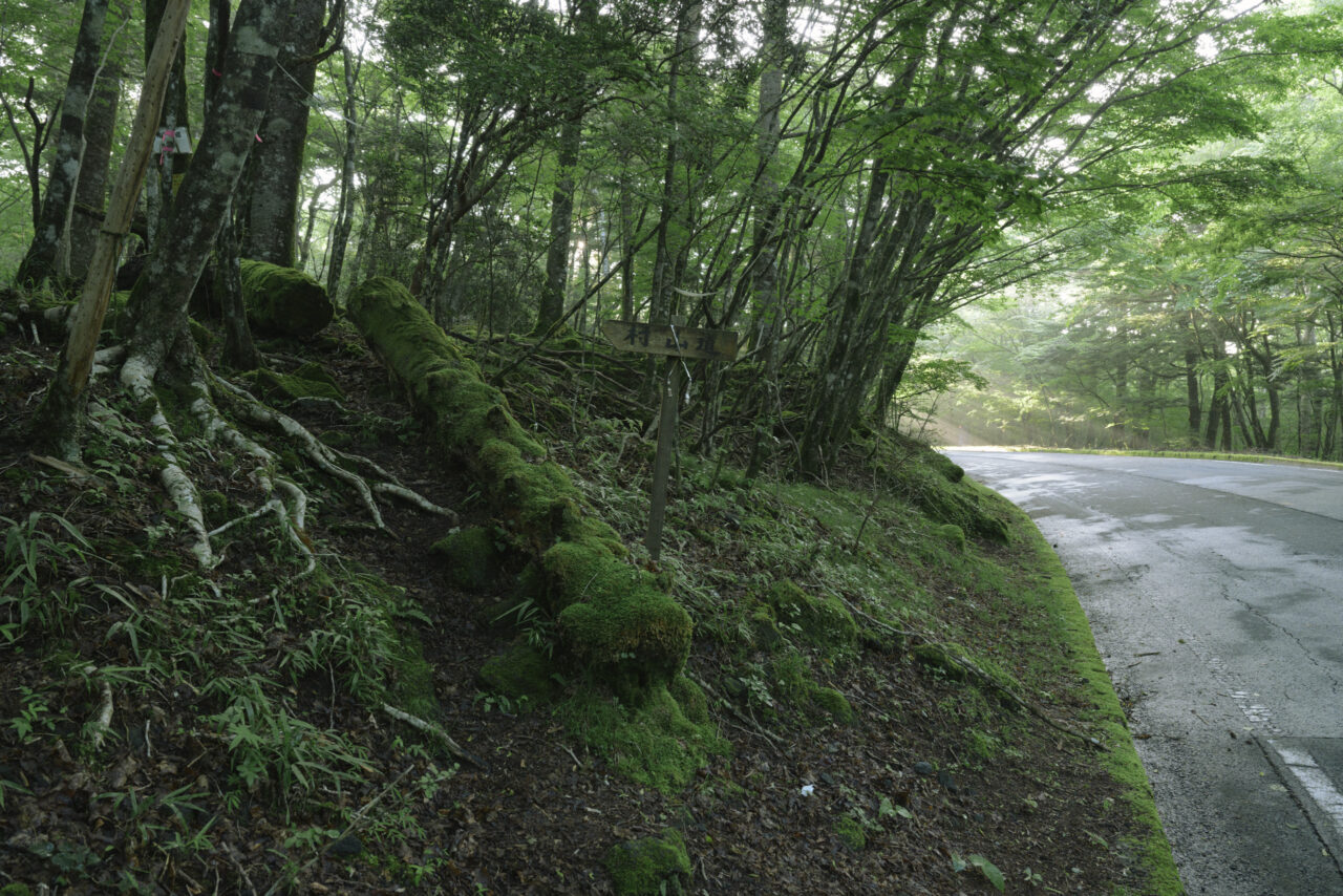 村山古道の入口へ