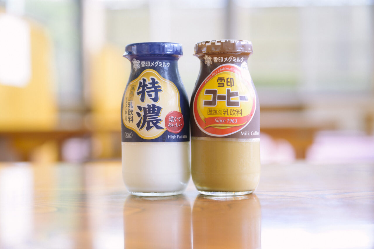 雪印メグミルクの瓶牛乳