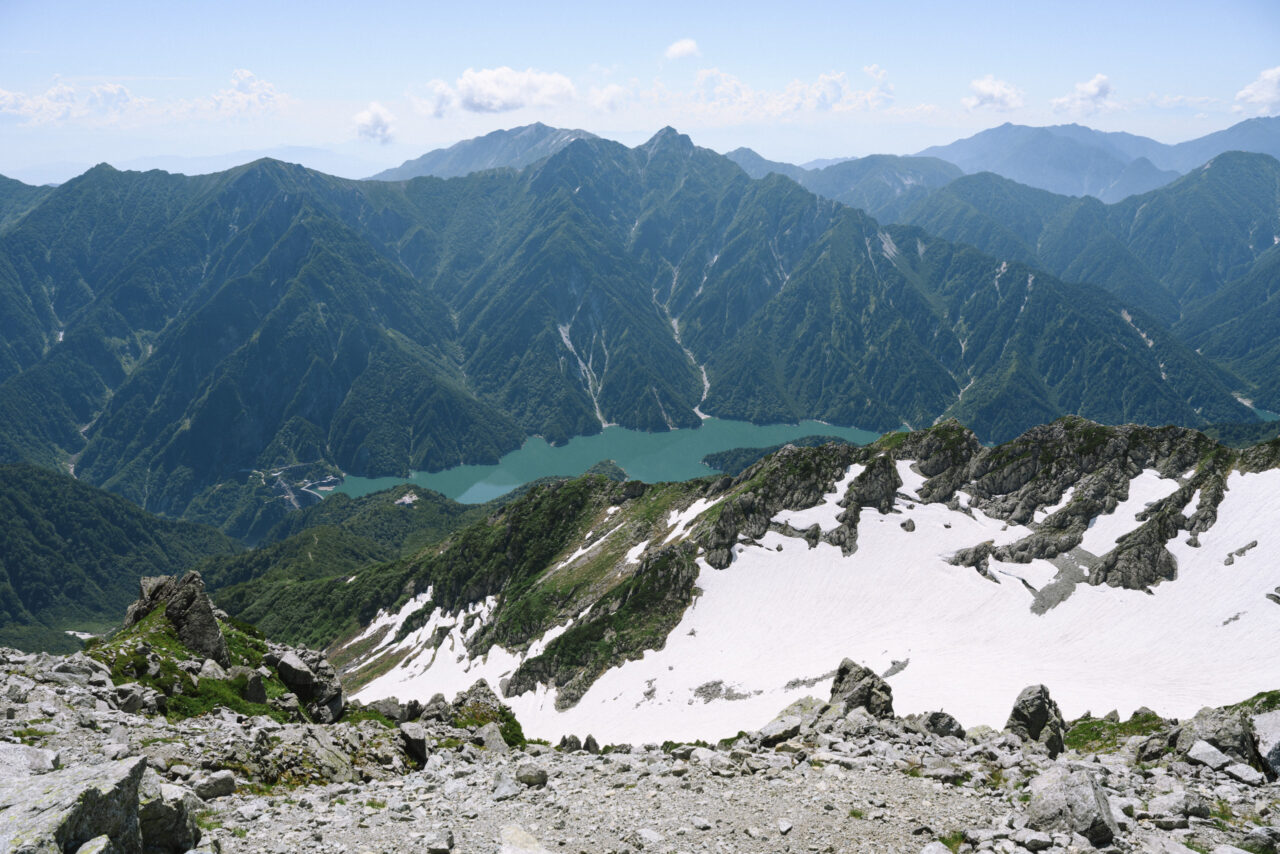 立山から見る針ノ木岳