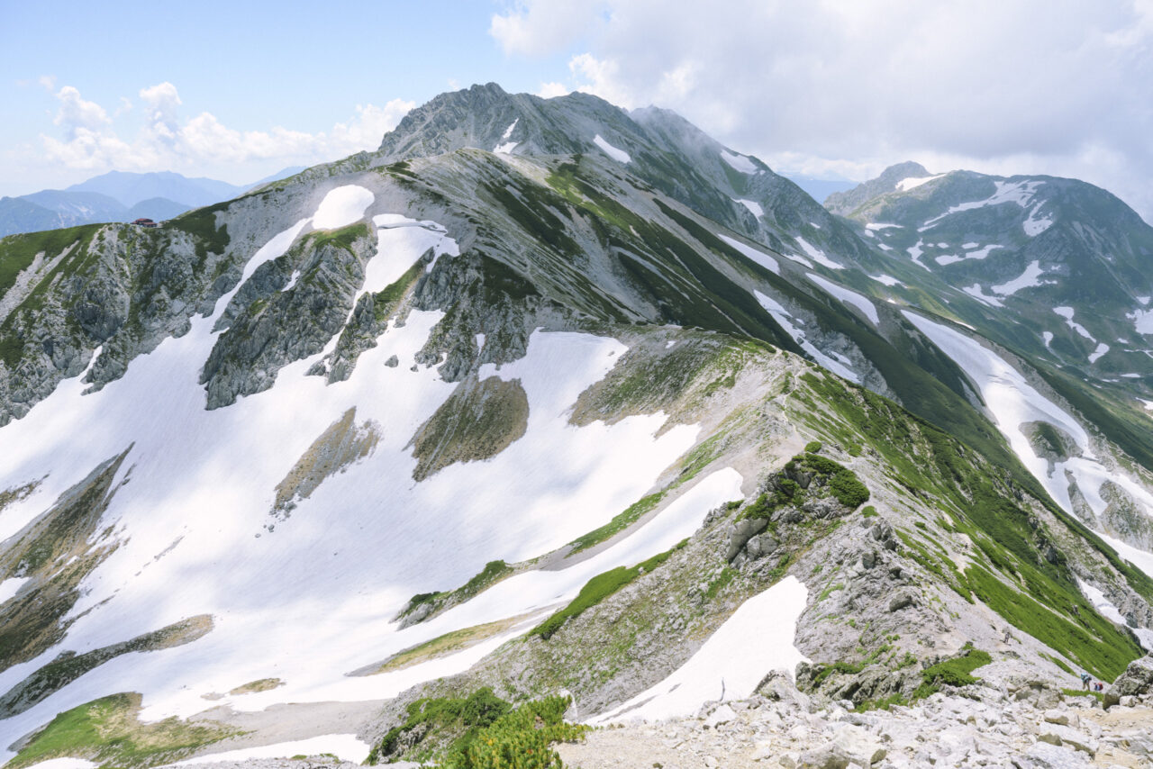 別山から見る立山三山