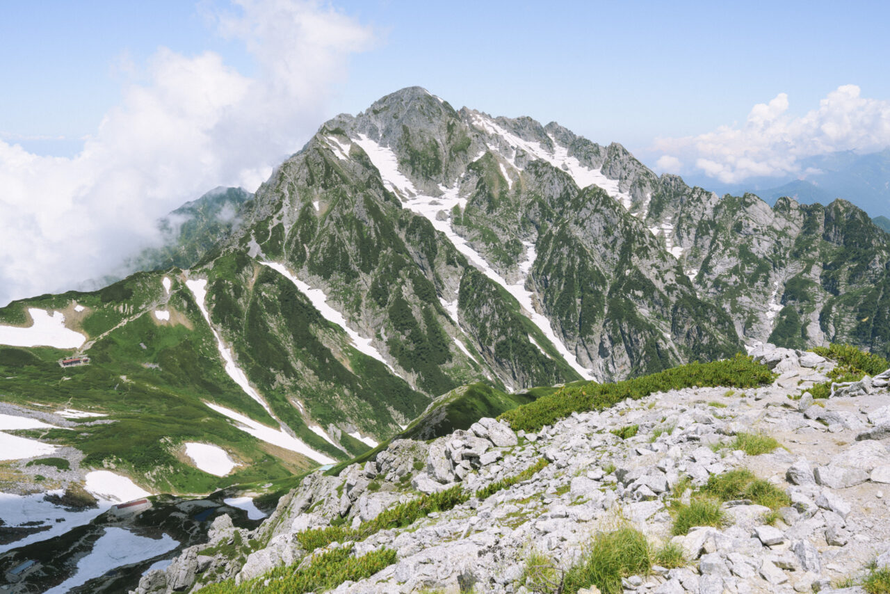 別山から見る剣岳