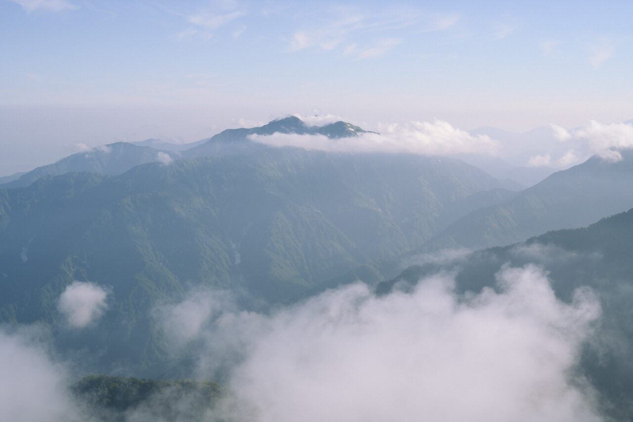 毛勝三山全景