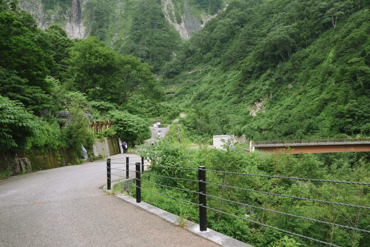 称名の滝へ続く歩道