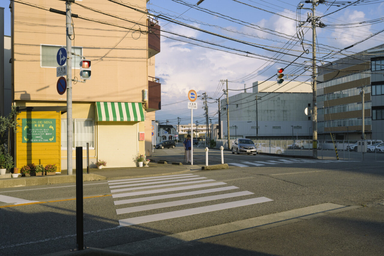 夕方の富山市街