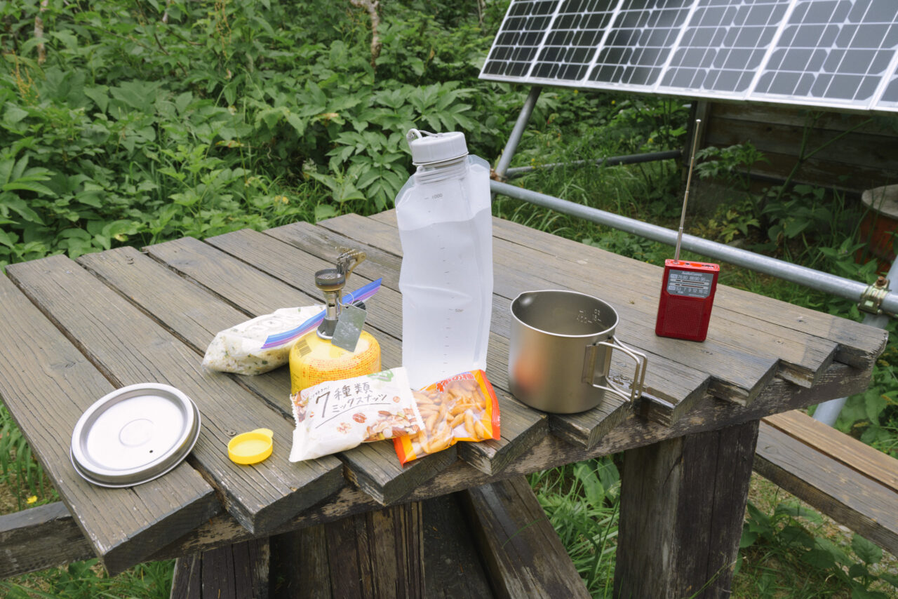 大滝小屋で食べる軽食
