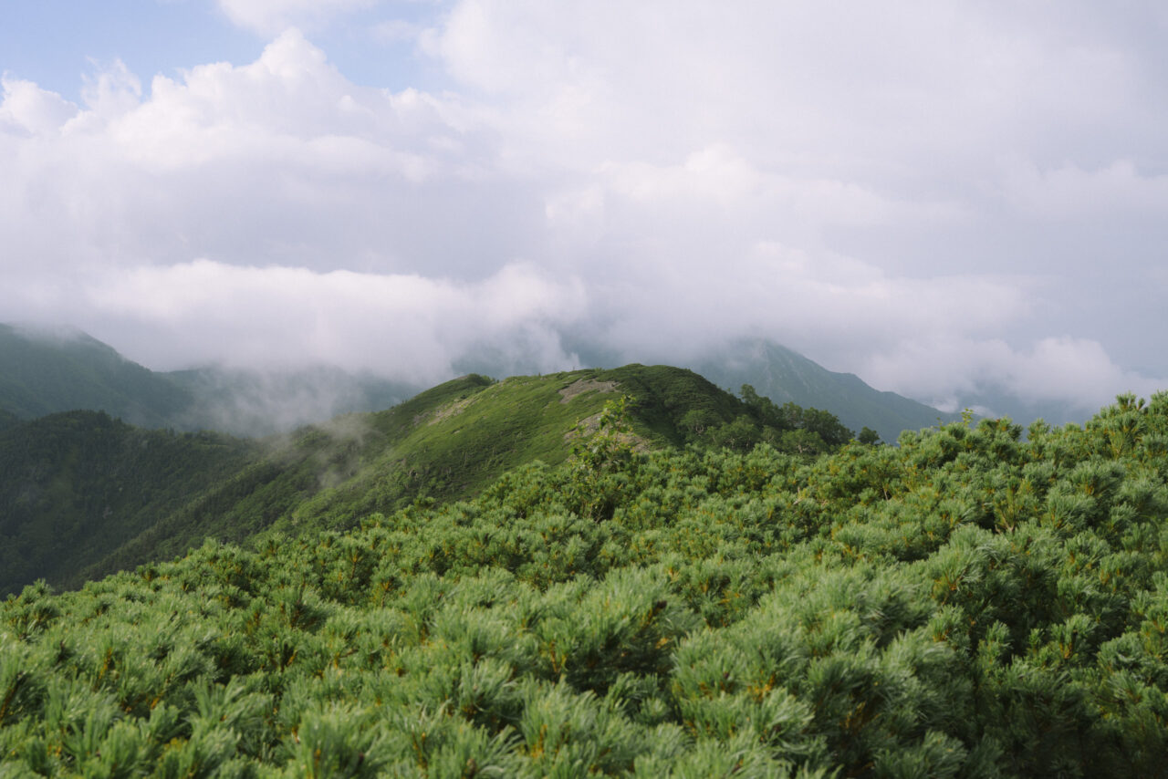 常念岳方面の眺め