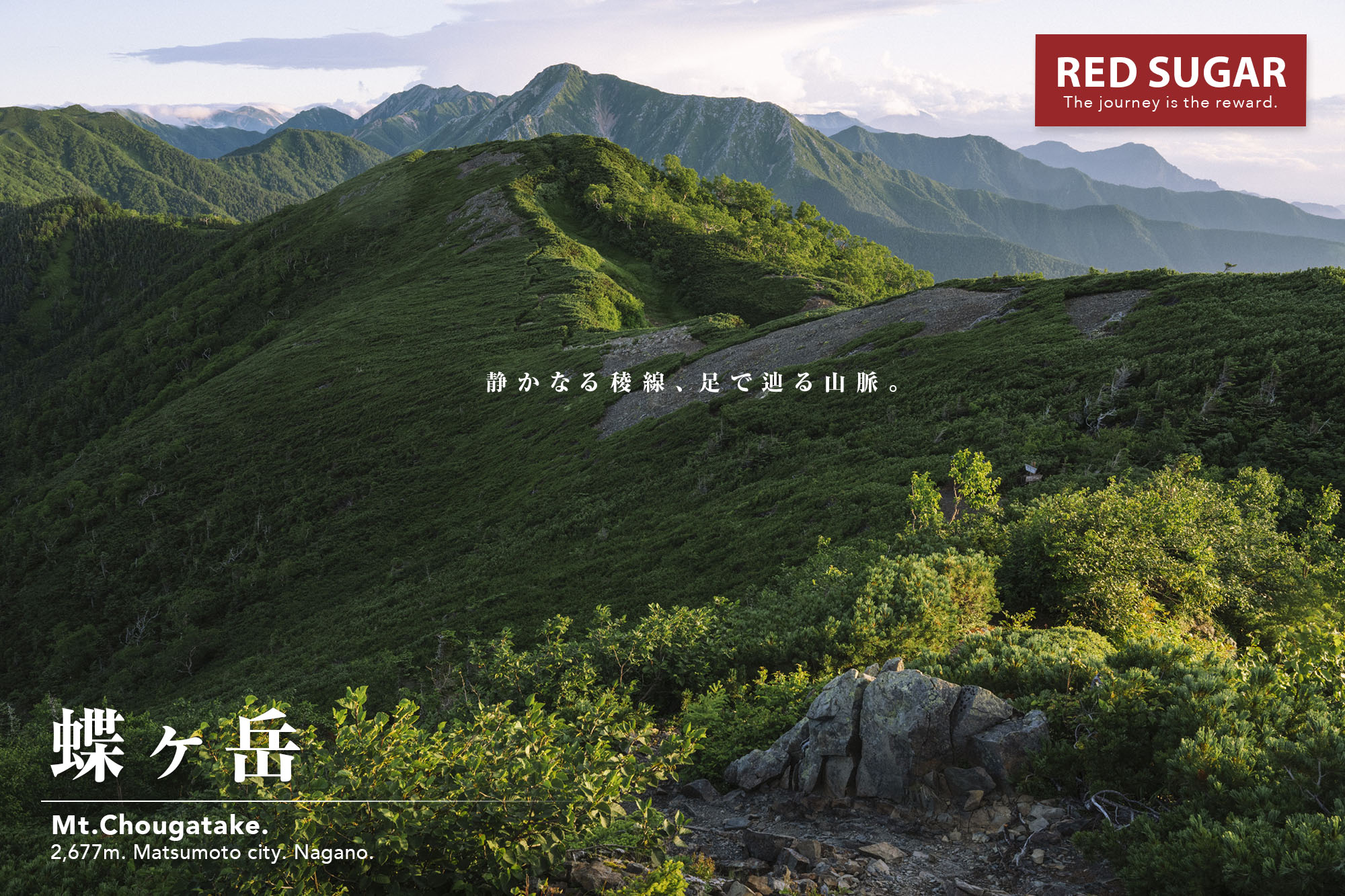大滝山稜線の眺め