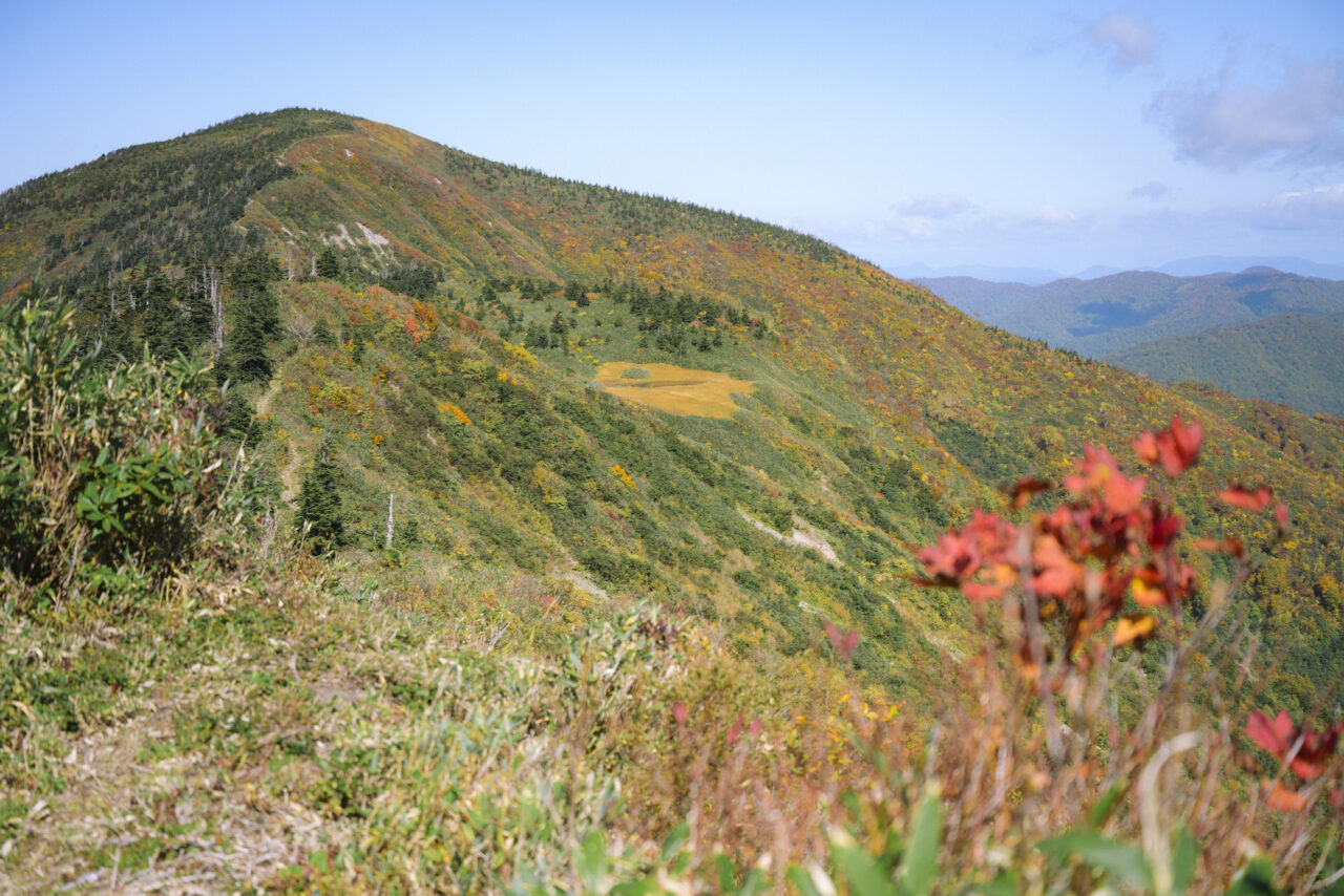 めまうだ湿原と窓明山